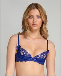 Agent Provocateur - Dioni Plunge Underwired Bra - Lyst