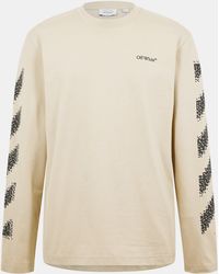 Off-White c/o Virgil Abloh - Diag Skate Diagonal Graphic Long Sleeve T-Shirt - Lyst
