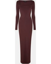 Naked Wardrobe - Square Neck Sculpt Maxi Dress - Lyst