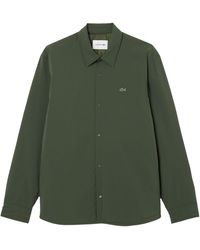 Lacoste - Quilted Water-Repellent Overshirt - Lyst