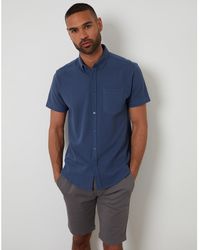Threadbare - Majestic Short-Sleeve Plain Shirt - Lyst