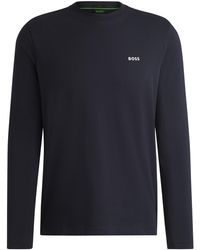 BOSS - Long Sleeve T-Shirt With Iconic Logo Detail - Lyst