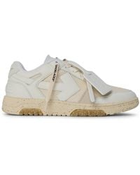 Off-White c/o Virgil Abloh - Slim Low Calfskin Leather Trainers - Lyst