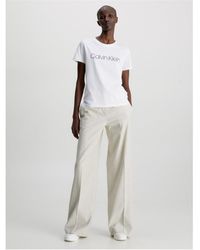 Calvin Klein - Core Logo Boxy T-shirt - Lyst