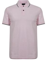 Armani Exchange - Tipped Pique Polo Shirt - Lyst