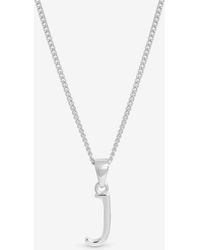 Simply Silver - Sterling 925 Initial Pendant - Lyst