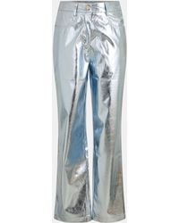 Amy Lynn - Leather/Pu Leather Trousers - Lyst