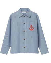 Stella Nova - Striped Anchor Embroidered Shirt - Lyst