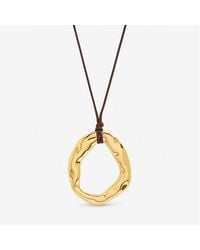 Inicio - Plated Cord Open Pendant - Lyst