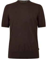 BOSS - Knitted Short Sleeve Top (Umauro) - Lyst