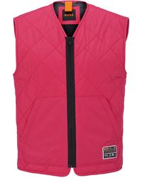 BOSS - Okella Sleeveless Gilet - Lyst