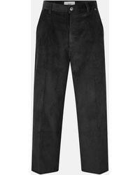 Ami Paris - Jumbo Cord Textured Straight Leg Trousers - Lyst