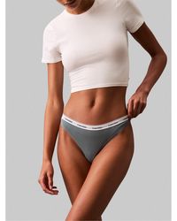 Calvin Klein - Logo Thong - Lyst