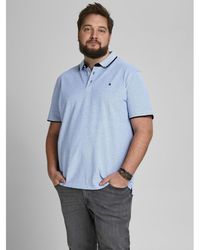 Jack & Jones - Jack Paulos Tipped Pique Short Sleeve Polo Shirt Plus Size - Lyst