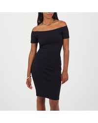 Brave Soul - Bardot Neckline Bodycon Dress - Lyst