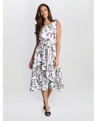 Gina Bacconi - Kelly Floral Printed Dress - Lyst