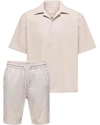 Only & Sons - Resort Shirt And Shorts Set - Lyst