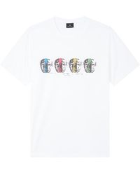 PS by Paul Smith - Ps Multi Skull Tee Sn42 - Lyst