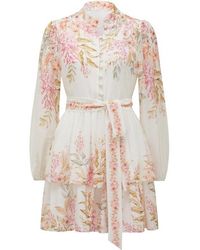 Forever New - Isla Printed Long Sleeve Mini Dress - Lyst