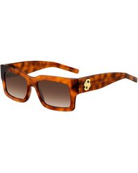 BOSS - Rectangular Round Sunglasses - Lyst