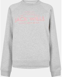 Jack Wills - Hunston Graphic Crew Neck Sweatshirt - Lyst
