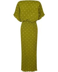 Never Fully Dressed - Tilly Plisse Maxi Dress - Lyst