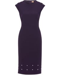 BOSS - Devoka Wrap Dress - Lyst