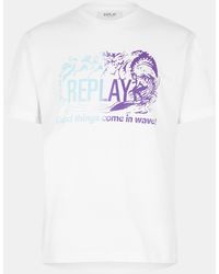 Replay - Barbour Distort T Shirt - Lyst