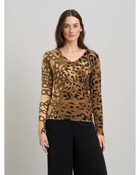 Gina Bacconi - Korra Print Jumper With Diamante - Lyst