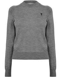 Ami Paris - Crew Sweater Neck Jumper - Lyst