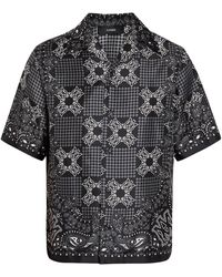 Amiri - Check Camp-Collar Silk Oversized-Fit Shirt - Lyst