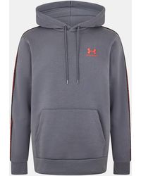 Under Armour - Icon Fleece Taping Hoodie - Lyst