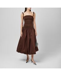 Amy Lynn - Amy Lynn Alexa Shoulder Tie Ultra Mini Peplum Dress - Lyst
