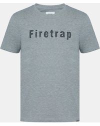 Firetrap - Large Logo T Shirt - Lyst