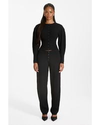 Mars the Label - Button-Up Ribbed Knit Joggers - Lyst