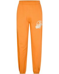 Off-White c/o Virgil Abloh - Autumn Winter Fleece Sweatpants, Closed Hem Trousers - Lyst