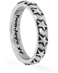 Twojeys - Star Studded Band Ring - Lyst