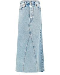 Levi's - Iconic Long Denim Skirt - Lyst