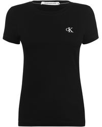 Calvin Klein - Embroidered Logo Slim Fit T-shirt - Lyst