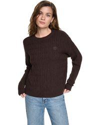 DKNY - Long Sleeve Cable Knit - Lyst