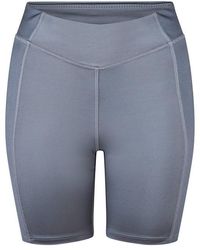 Reebok - S Yoga Ribbed Performance Shorts Cold Grey S - Lyst