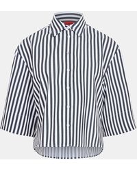 HUGO - Ephraima Long Sleeve Blouse - Lyst