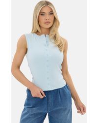 I Saw It First - Rib Button Top - Lyst