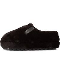 Calvin Klein - Faux Fur Ankle Full-Fit Slippers - Lyst