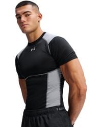 Under Armour - Heatgear Elite Fitted Short Sleeve Ultimate Steel Reflective - Lyst