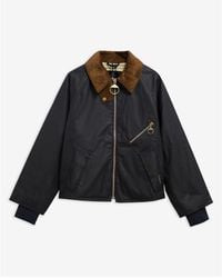 Barbour - Arlene Cotton Long Sleeve Full Zip Wax Jacket - Lyst