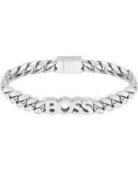 BOSS - Kassy Stainless Steel Bracelet - Lyst