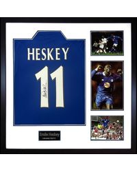 The Fan Cave - Emile Heskey Signed Lcfc Shirt Elite Frame - Lyst