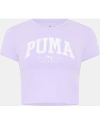 PUMA - Squad Baby Tee - Lyst