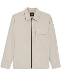BOSS - Lorum Cotton Full-Zip Jacket - Lyst
